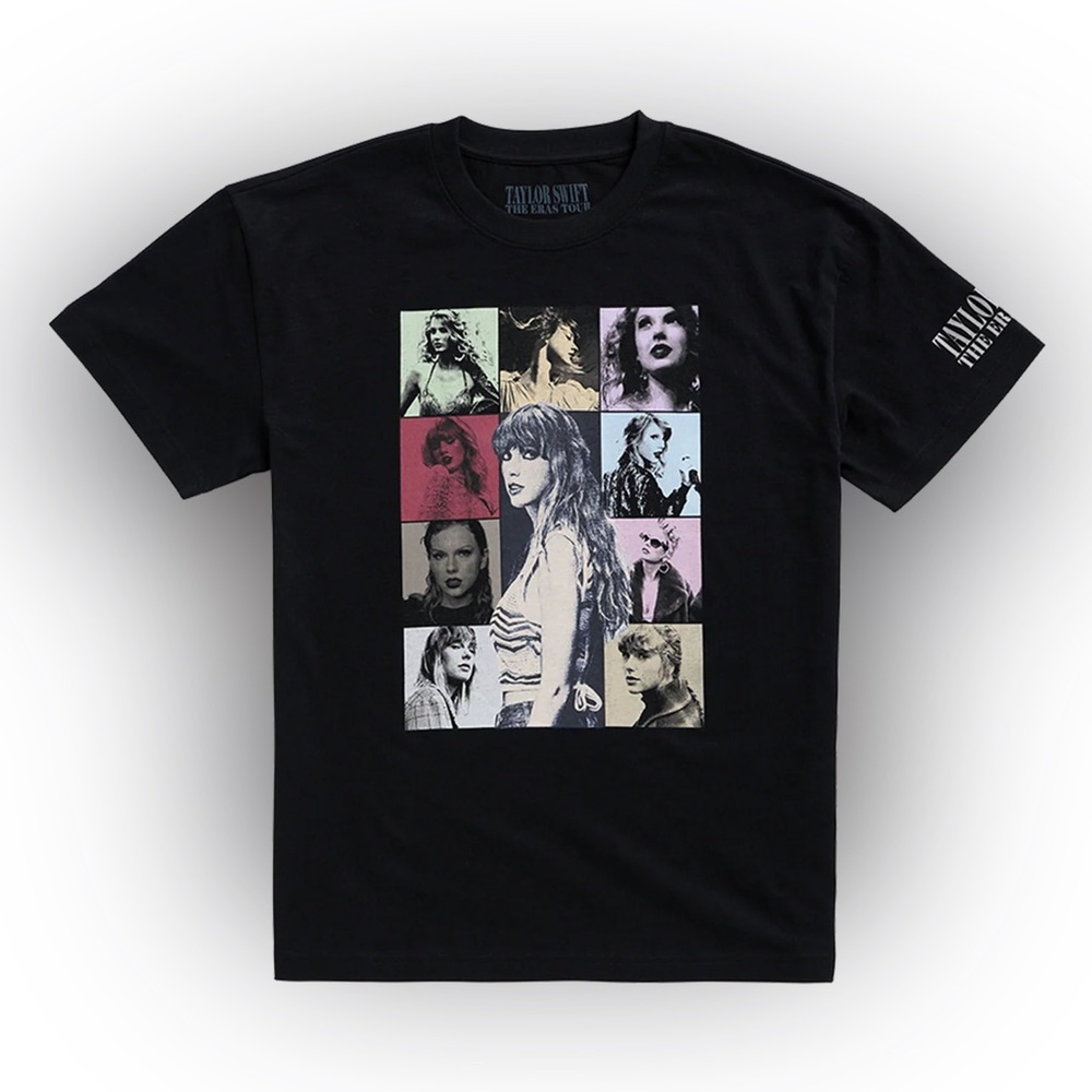 Taylor Swift The Eras Tour Official Merch Black T-shirt EXCLUSIVE NEW